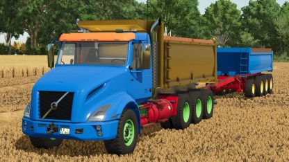Volvo VNX 300 Dump Truck & Dump Pup Trailer v 1.0