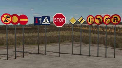 Placeable Swedish Road Sign Pack v 1.0