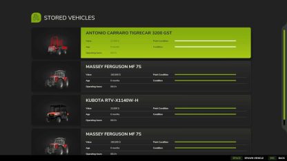 Vehicle Shop Storage v 1.0