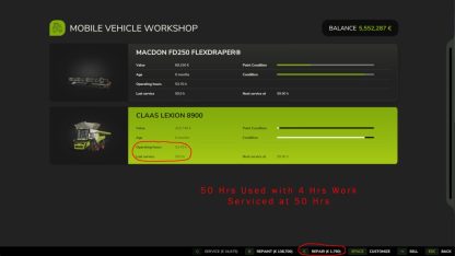 Major Service v 1.0