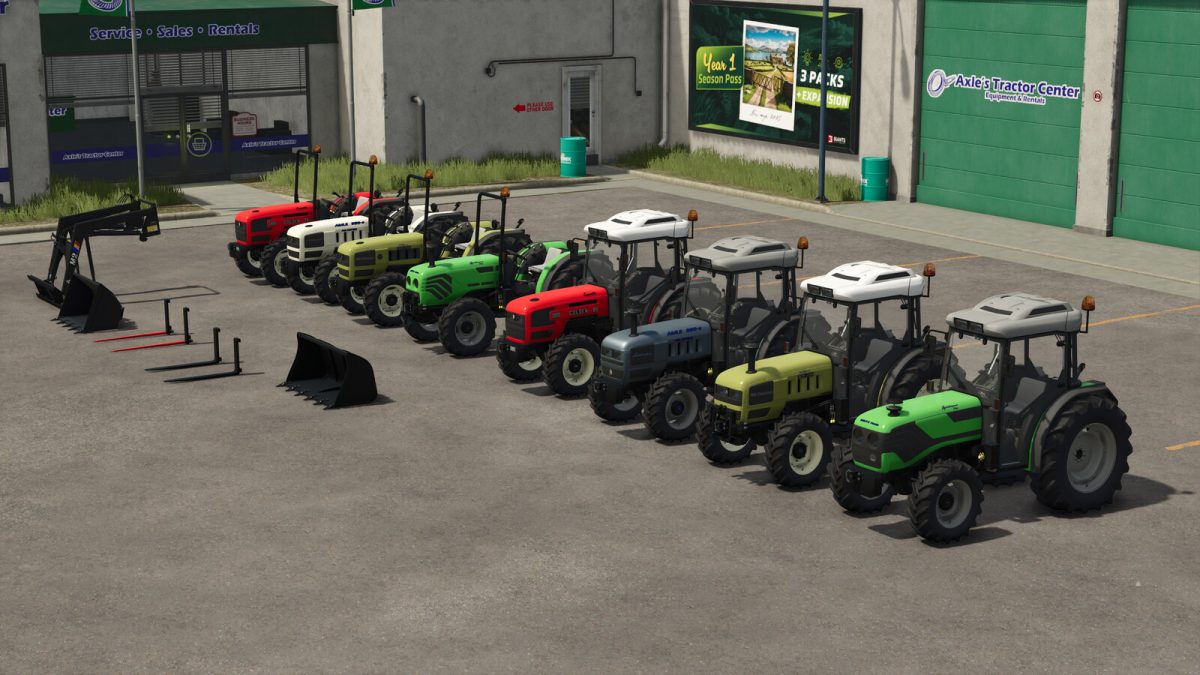 SDF Vineyard Tractors Pack v 1.0
