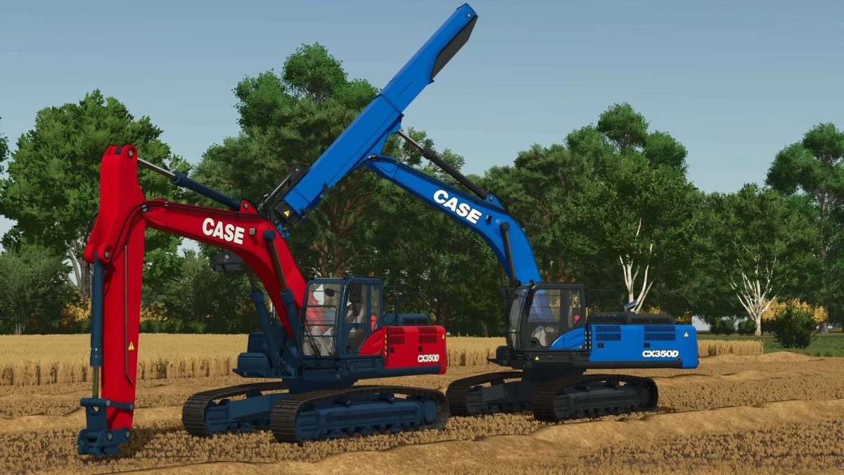 Case CX 350D Standard & Telescopic Excavators v1.1