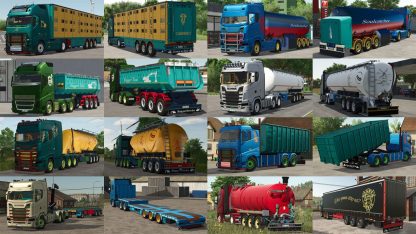 Scania & Volvo Trucks Pack + Trailers v 1.0