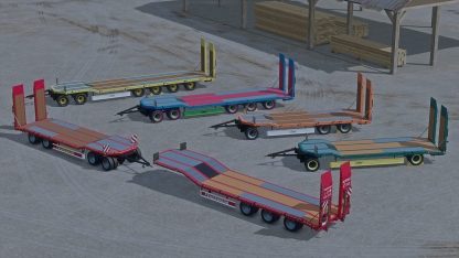 Fliegl Low Loader Trailers Pack v 1.0