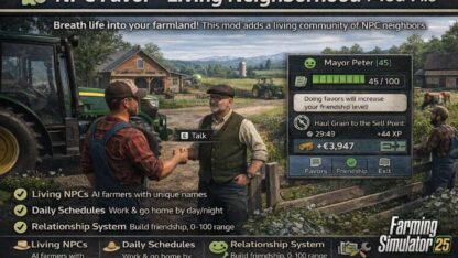 NPC Favor Living Neighborhood Mod v 1.0