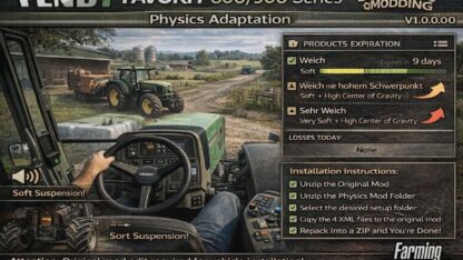 Physics Mod for Fendt Favorit 800/900 Series v 1.0