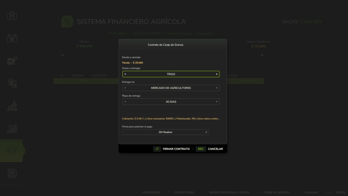 Agricultural Financial System v 1.0