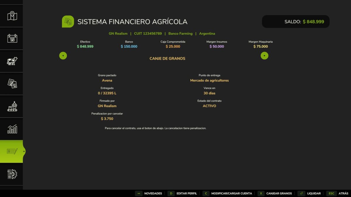 Agricultural Financial System v 1.0