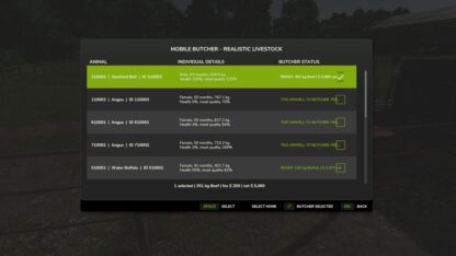 Mobile Butcher – Realistic Livestock Addon v 1.1.0.6