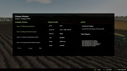 Worker Skill System v 1.0