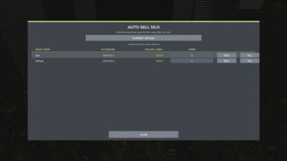 Auto Sell Silo v1.0