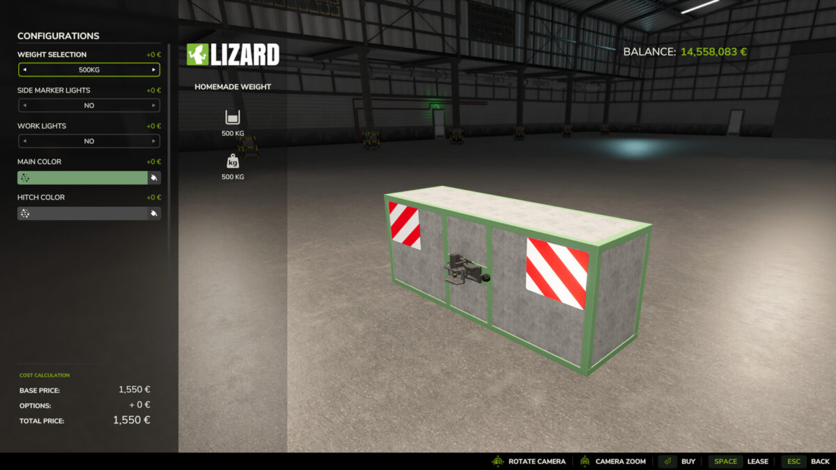 Homemade Weight v1.1.0.0