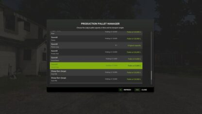 Production Pallet Manager v1.0
